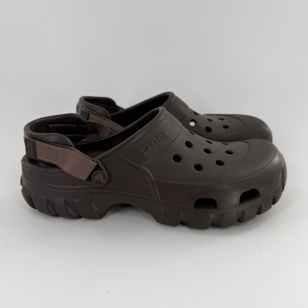 Crocs Offroad Sport Clog Espresso Brown Mens 10 Womens 12 Rugged Outdoor Sandal